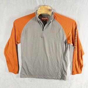 Simms Fishing Wool Blend Ragland Qtr‎ Zip Shirt Womens XL Gorpcore Outdoors Lake